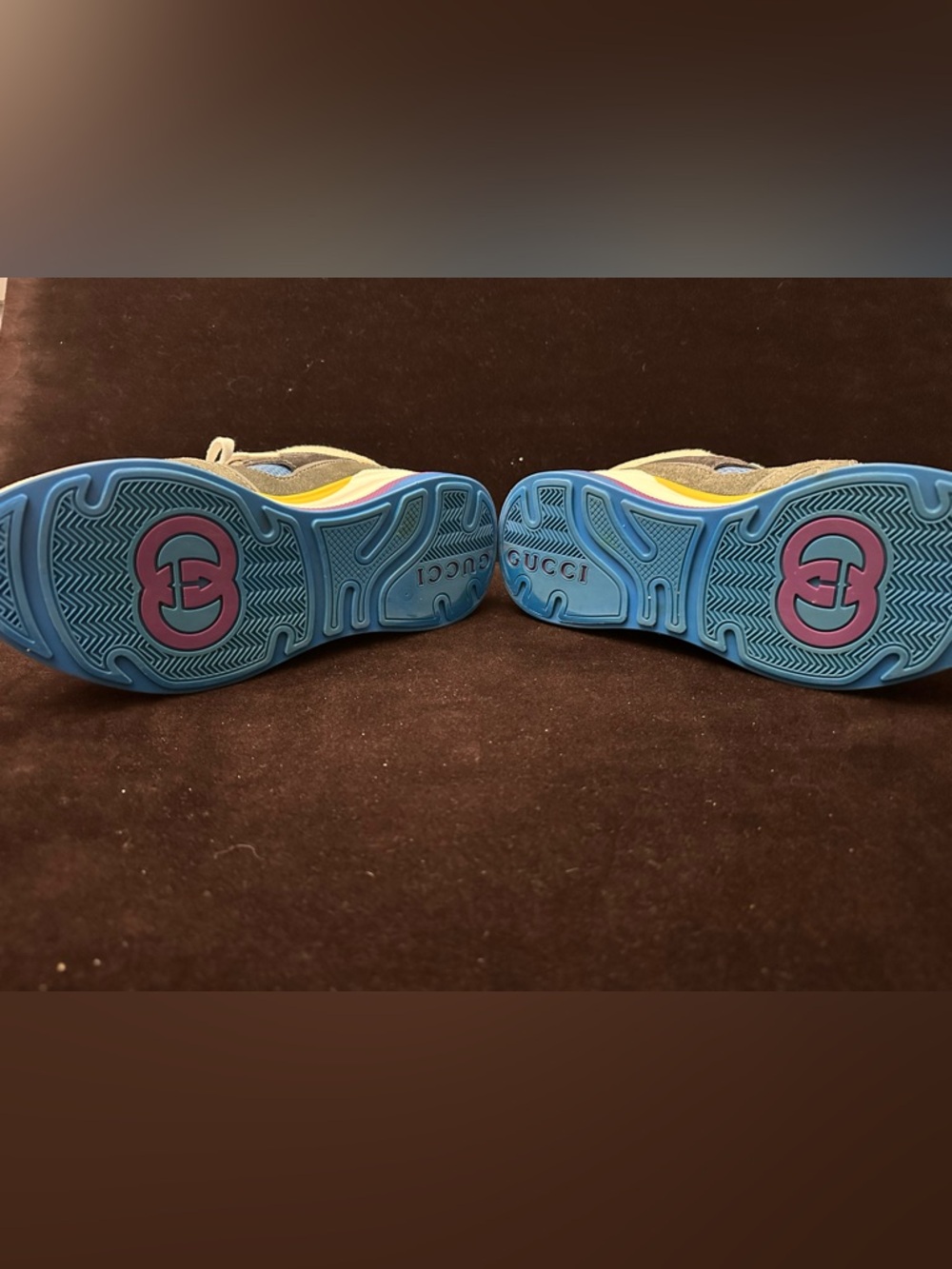 Gucci Ultrapace Mid Sneakers - Black/Grey/blue size 6 1/2 with COA and dustbag - Picture 10 of 14